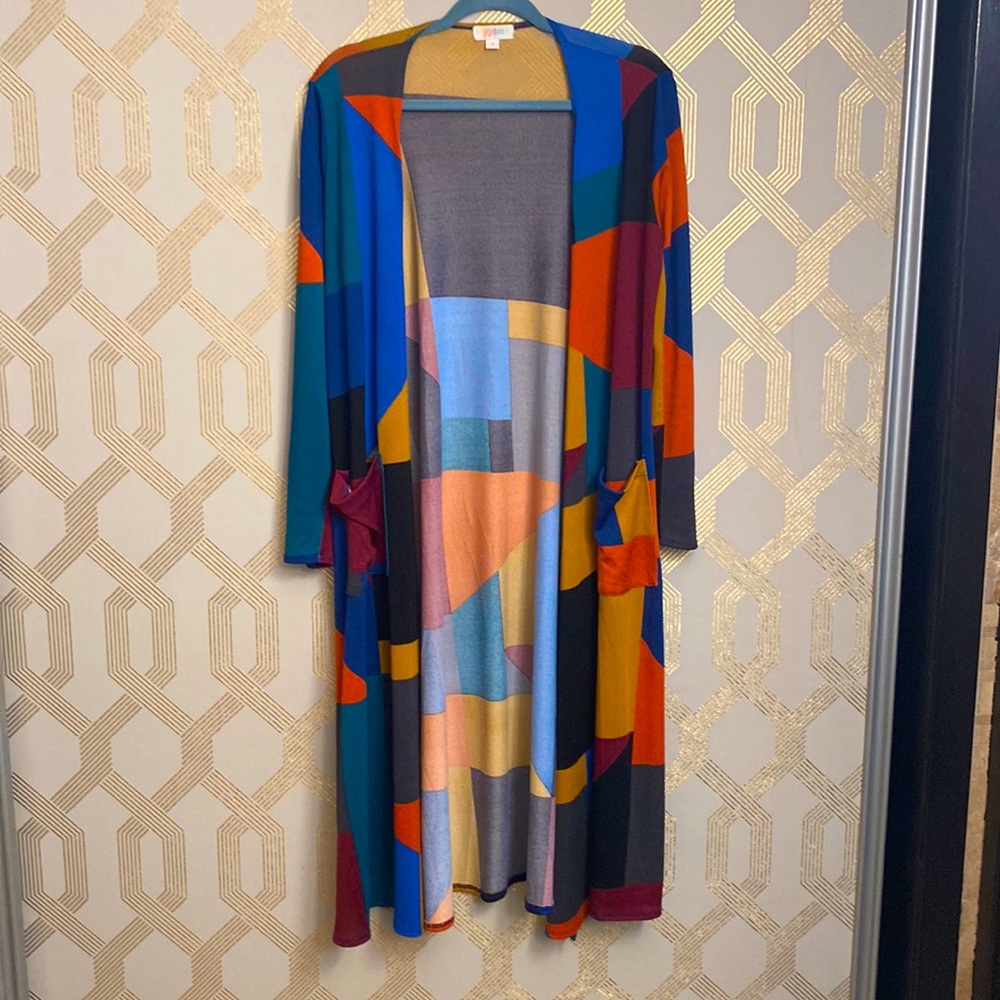 Lularoe color block duster